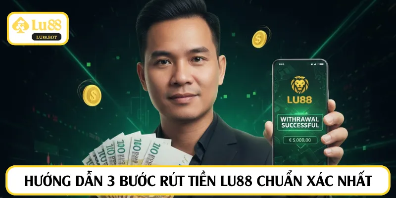 Hướng dẫn 3 bước rút tiền LU88 chuẩn xác nhất